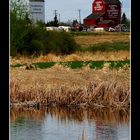 Grain elevators in St. Albert, Alberta