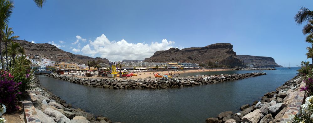 Gran Canaria, Puerto de Mogan am Strand