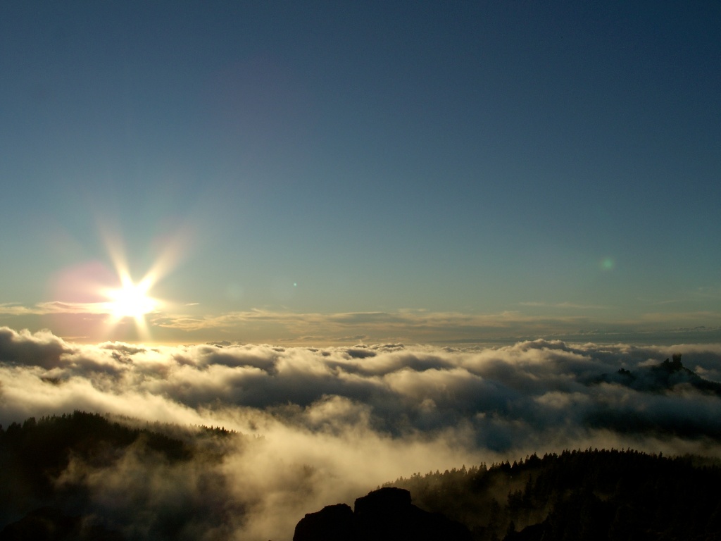 Gran Canaria - Sonnenuntergang auf dem Pico de las Nieves