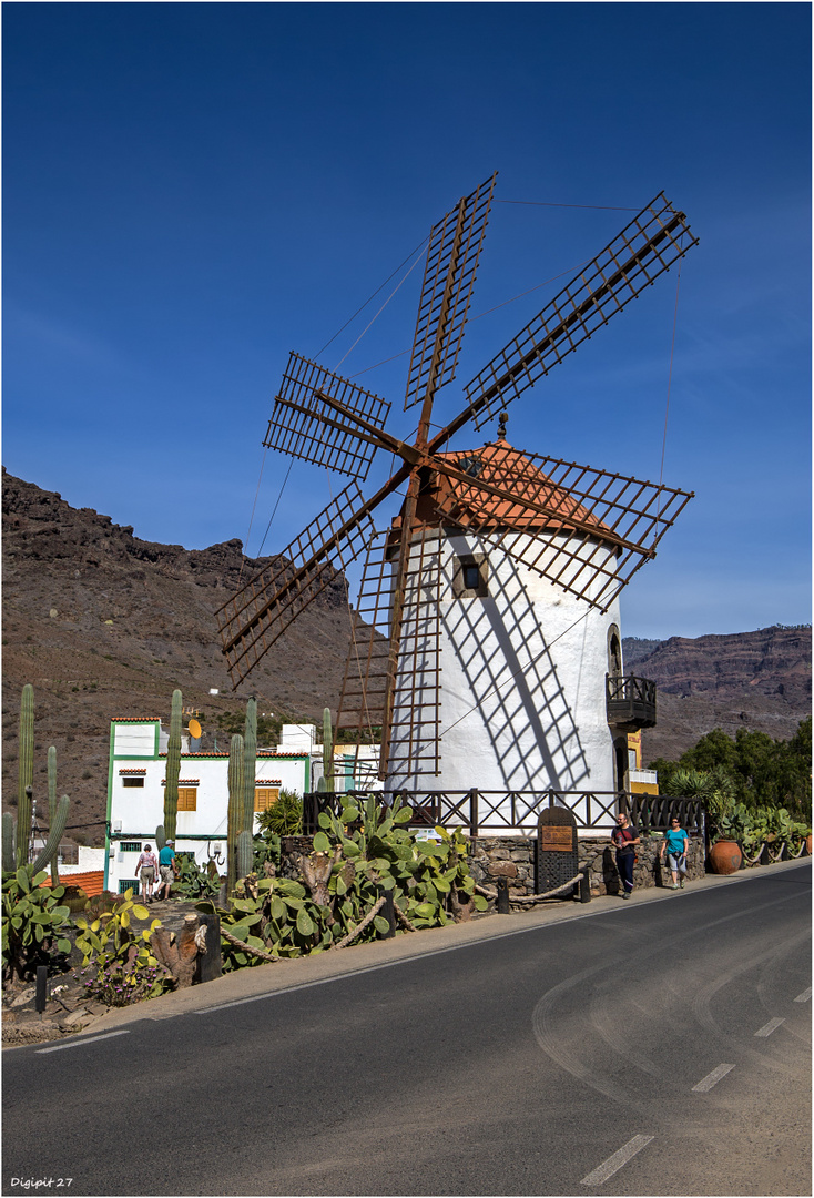 Gran Canaria Windmühle Mogan 2020-01