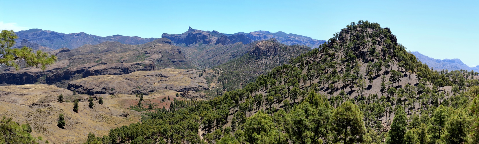 Gran Canarias Hochland, incl. Roque Nublo und Pico de las Nieves.