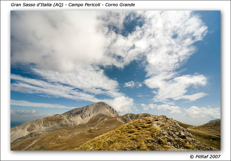 Gran Sasso d'Italia (AQ) - Campo Pericoli - veduta del Corno Grande