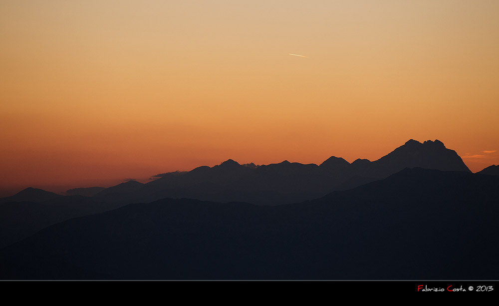 Gran Sasso visto da Roccamorice