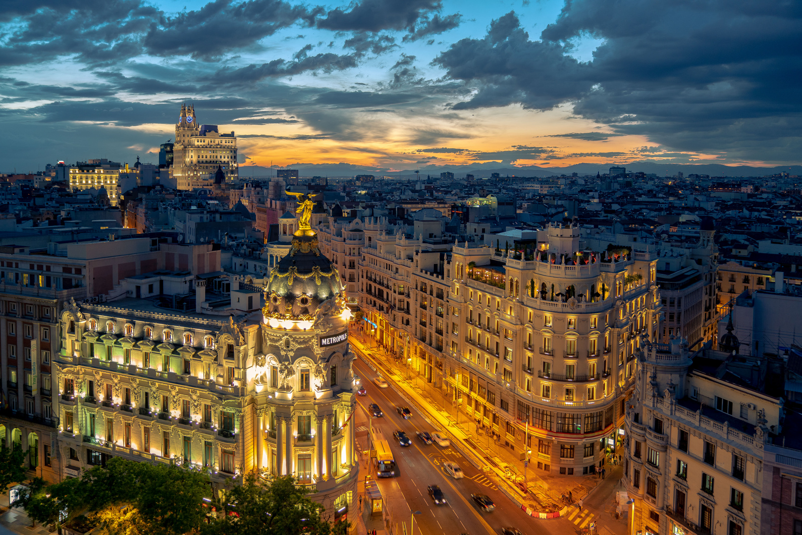 Gran Via von oben