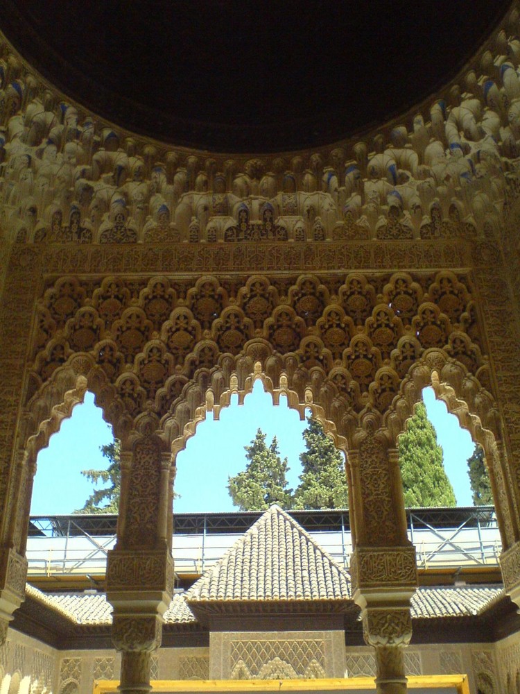 Granada - Alhambra Kunsthandwerk Bereich Brunnen mit Löwen