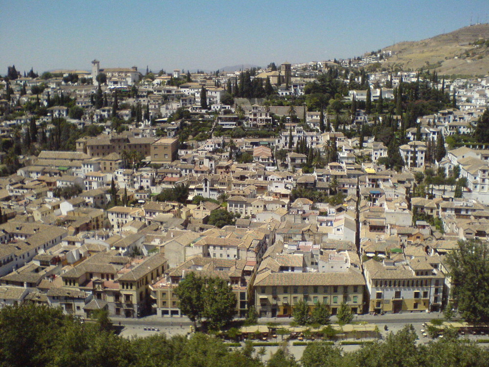 Granada - Aussicht auf Albaicin aus Alhambra