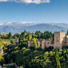 Granada - hier die klassische Aussicht auf die Alhambra 