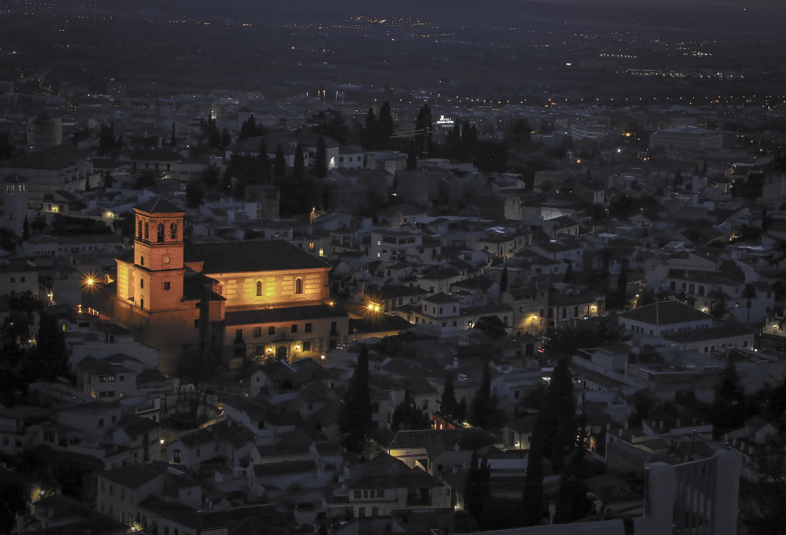 Granada Nacht von Mirador San Miguel Alto