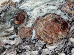 Granat-Gneis - eiszeitliches Geschiebe aus Münster-Gievenbeck