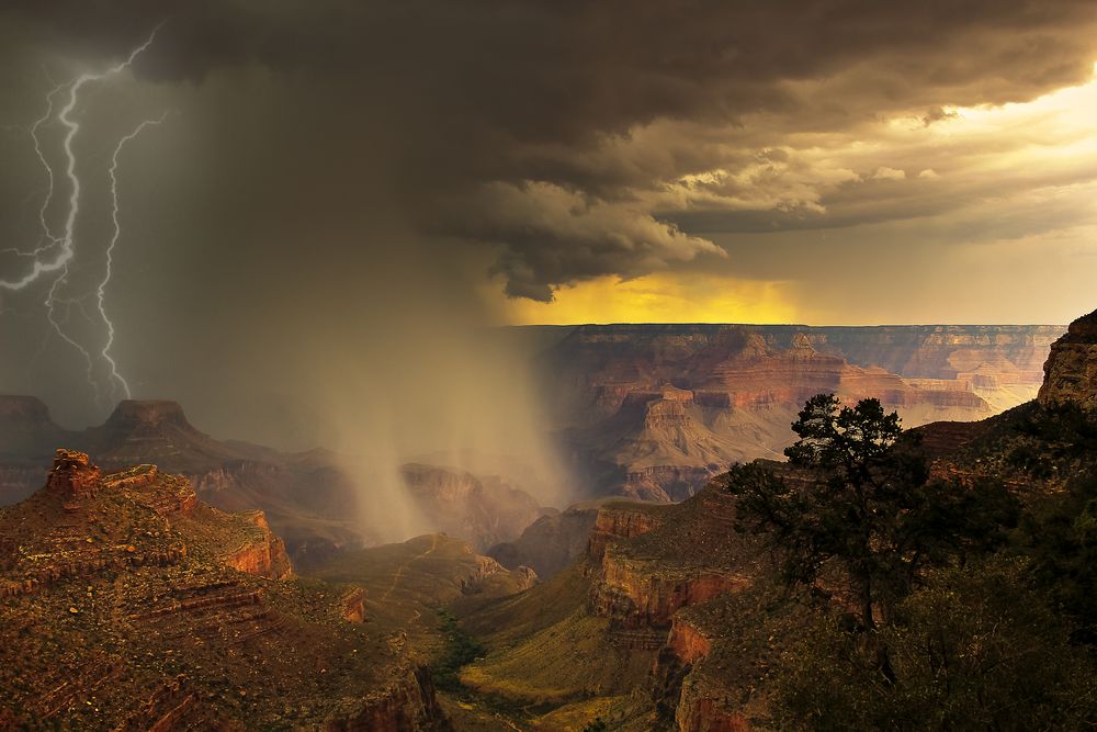 Grand Canyon bei Gewitter