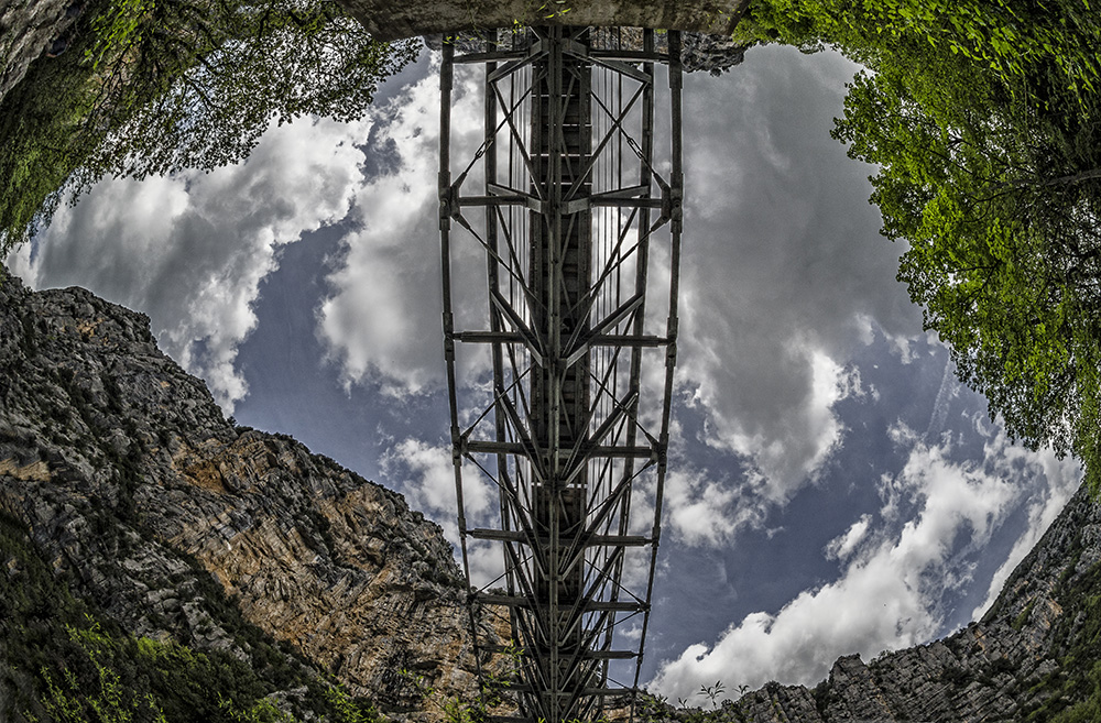 Grand Canyon du Verdon - die Brücke von unten