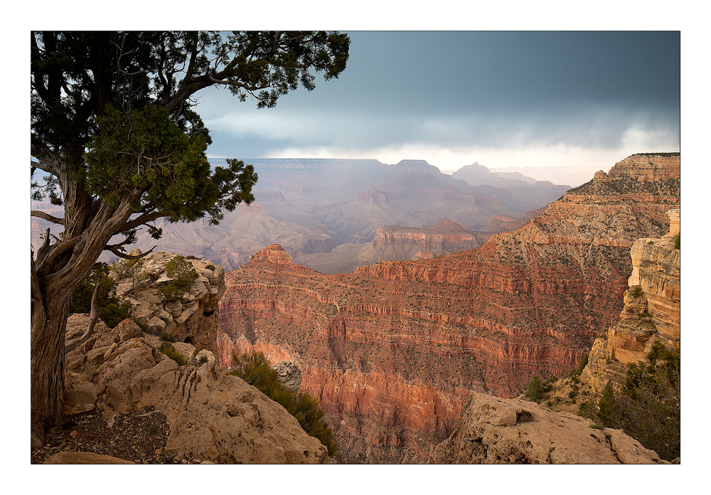 Grand Canyon Light and Rain