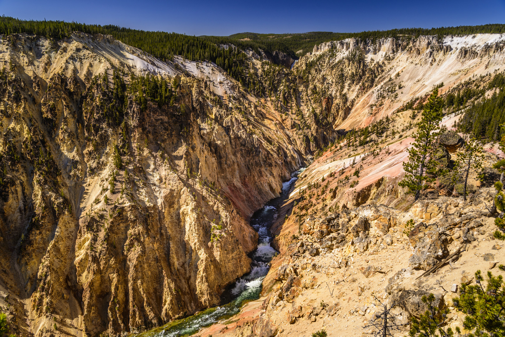  Grand Canyon of the Yellowstone, Inspiration Point, Wyoming, USA