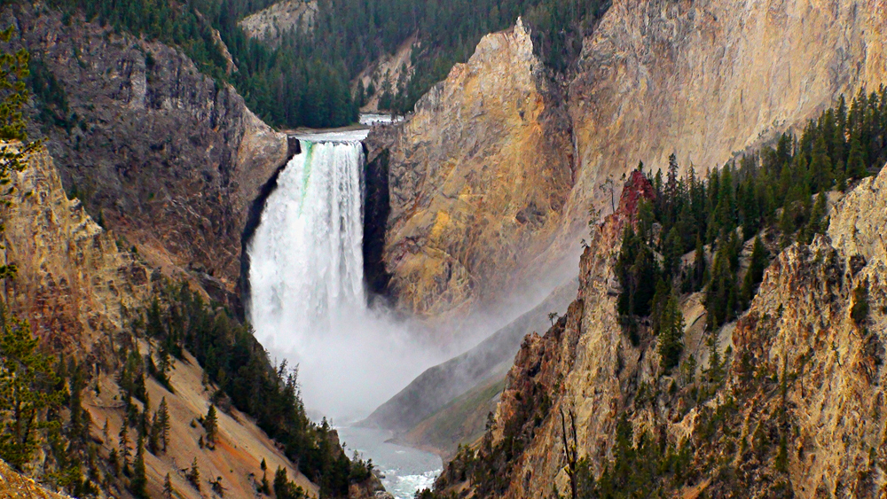 Grand Canyon of the Yellowstone - Lower Falls