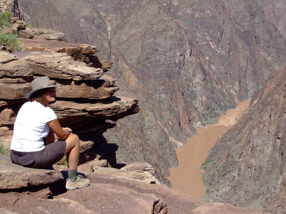 Grand Canyon, Plateau Point, Blick auf den Colorado