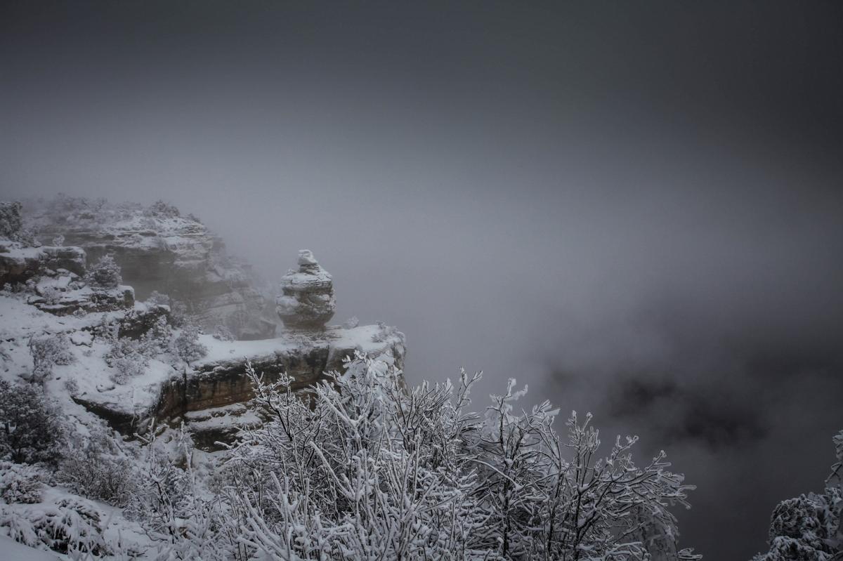 Grand Canyon verschneit