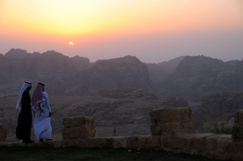 "Grand" coucher de soleil sur Petra...