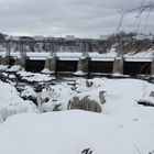 Grand Falls, New Brunswick, Kanada im Winter