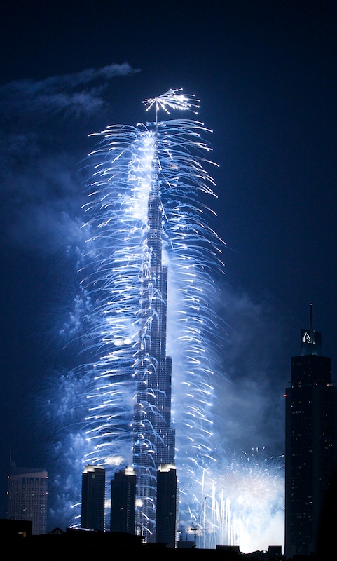 Grand opening Burj Khalifa (ehemals Burj Dubai, unbearbeitet)