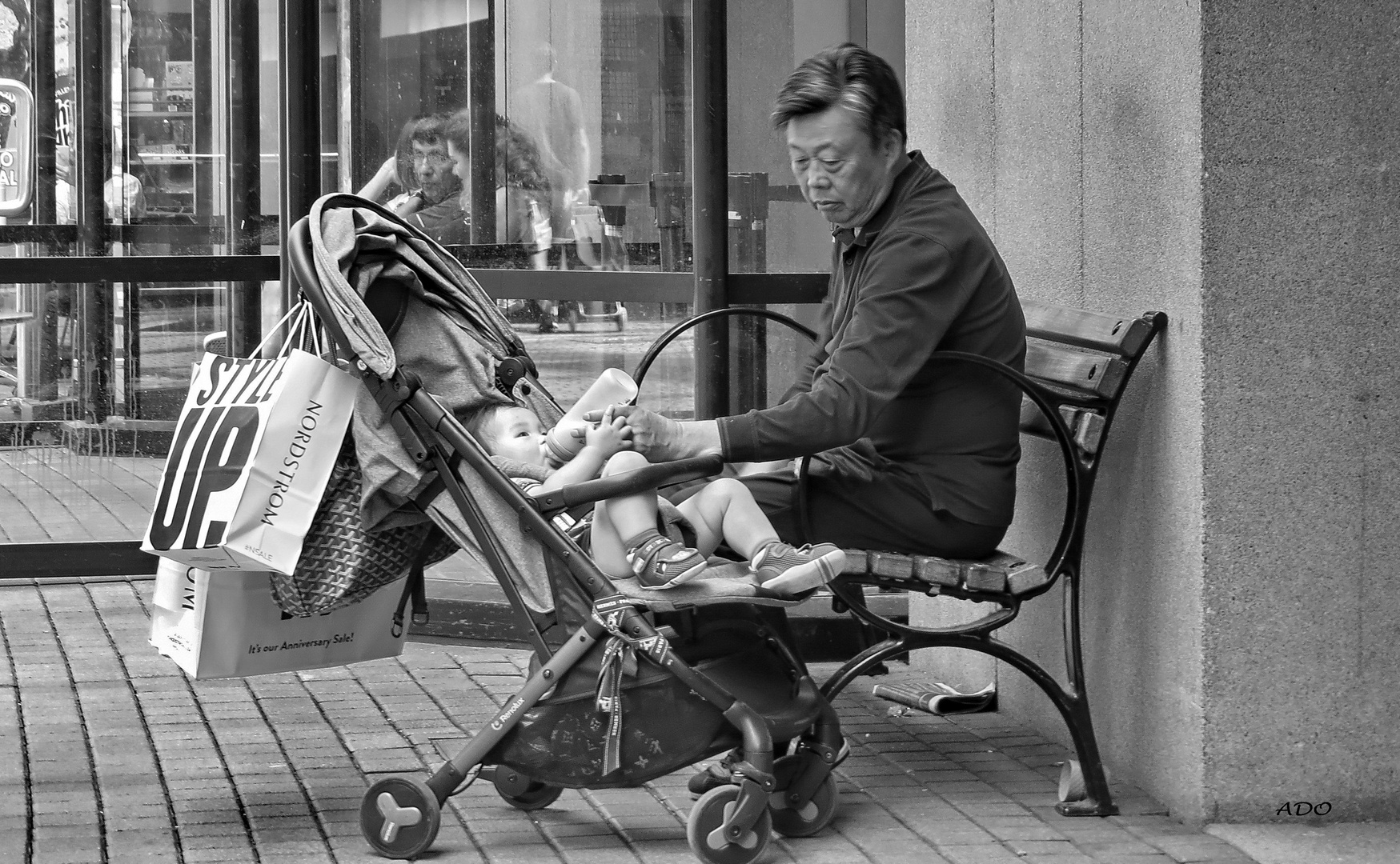 Grand-père est fatigué