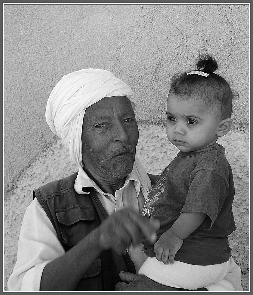 Grand-père et son petit-fils