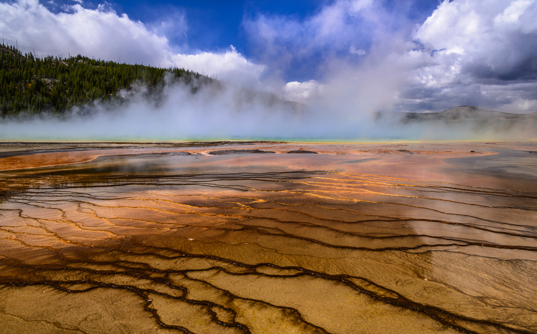 Grand Prismatic Spring 3, Yellowstone NP, Wyoming, USA