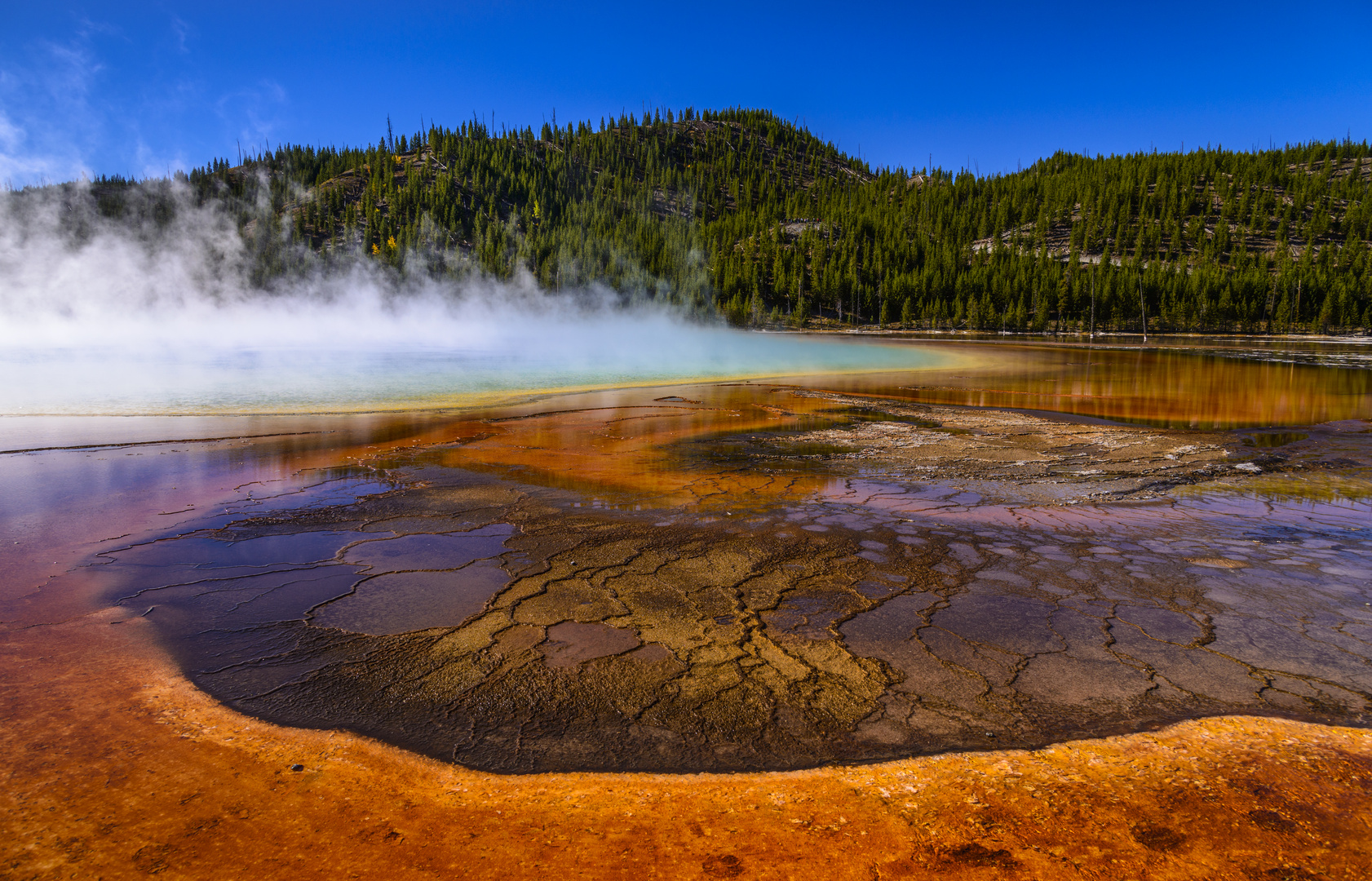 Grand Prismatic Spring 4, Yellowstone NP, Wyoming, USA