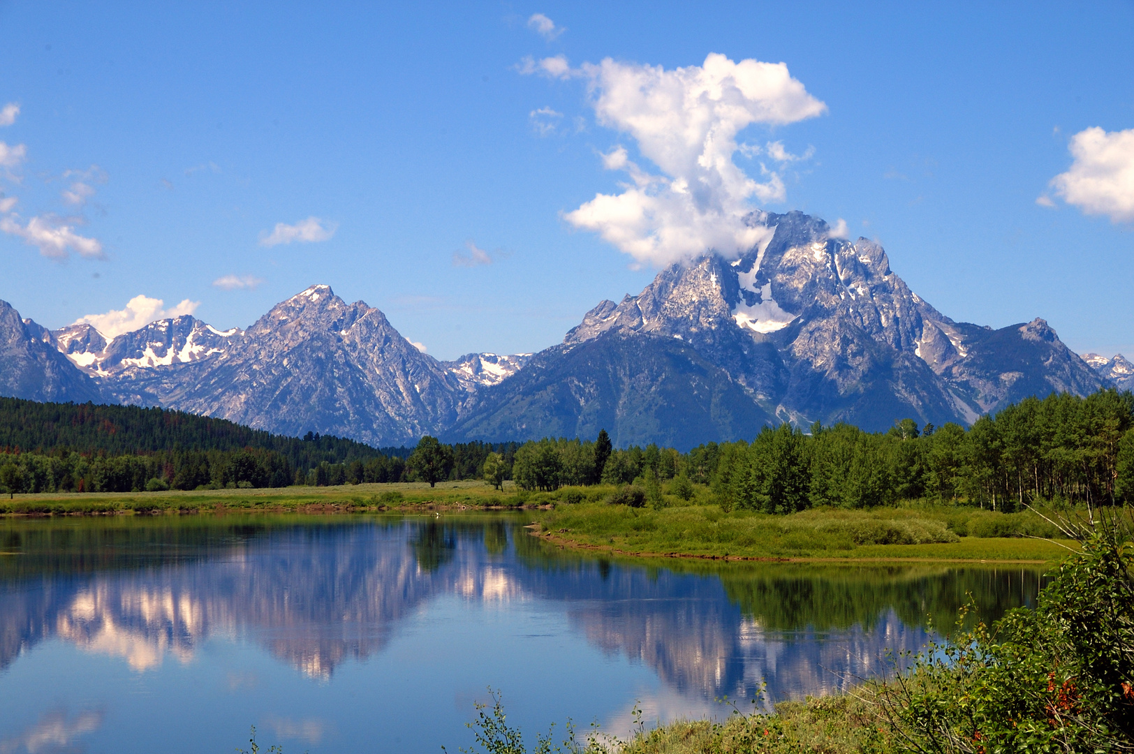 Grand Teton spiegelbildlich