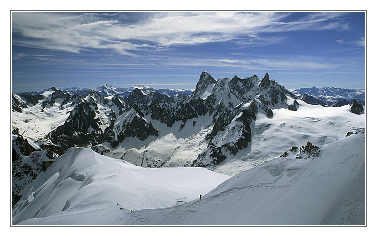 Grande Jorasse am Mont Blanc Massiv