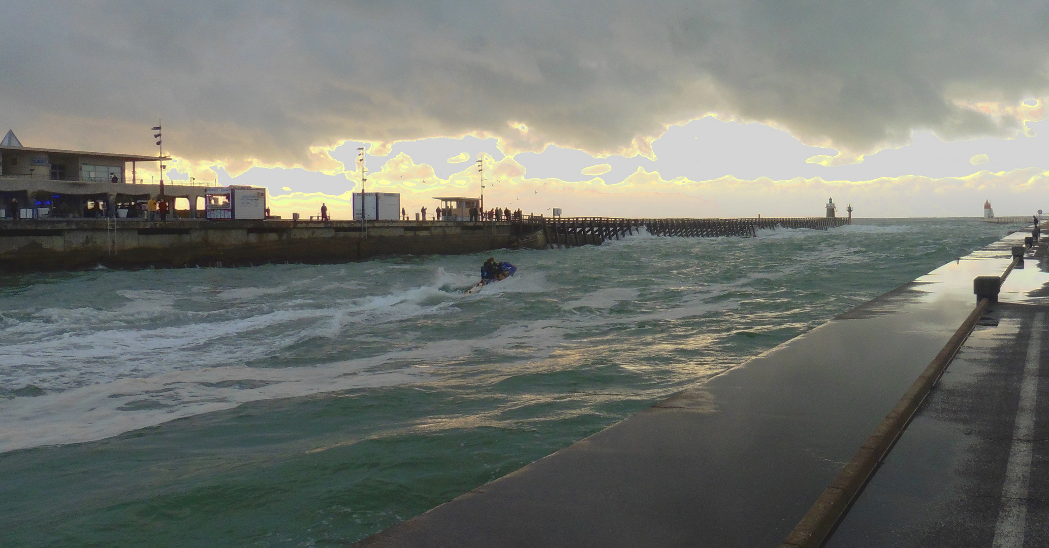 Grande marée à Capbreton