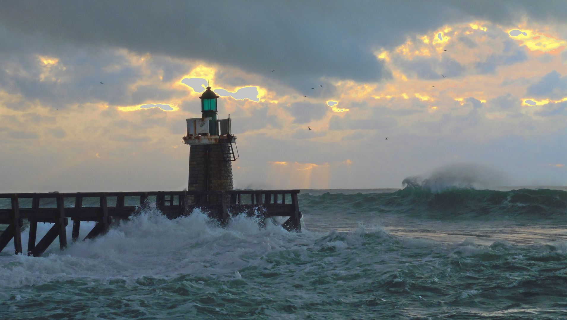 Grande marée de janvier à Capbreton