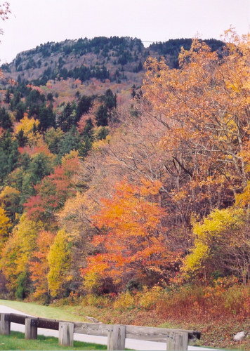 Grandfather Mountain from Blue Ridge Parkway, NC