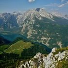 Grandiose Bergwelt: Blick vom Jenner auf den Königssee mit Watzmann