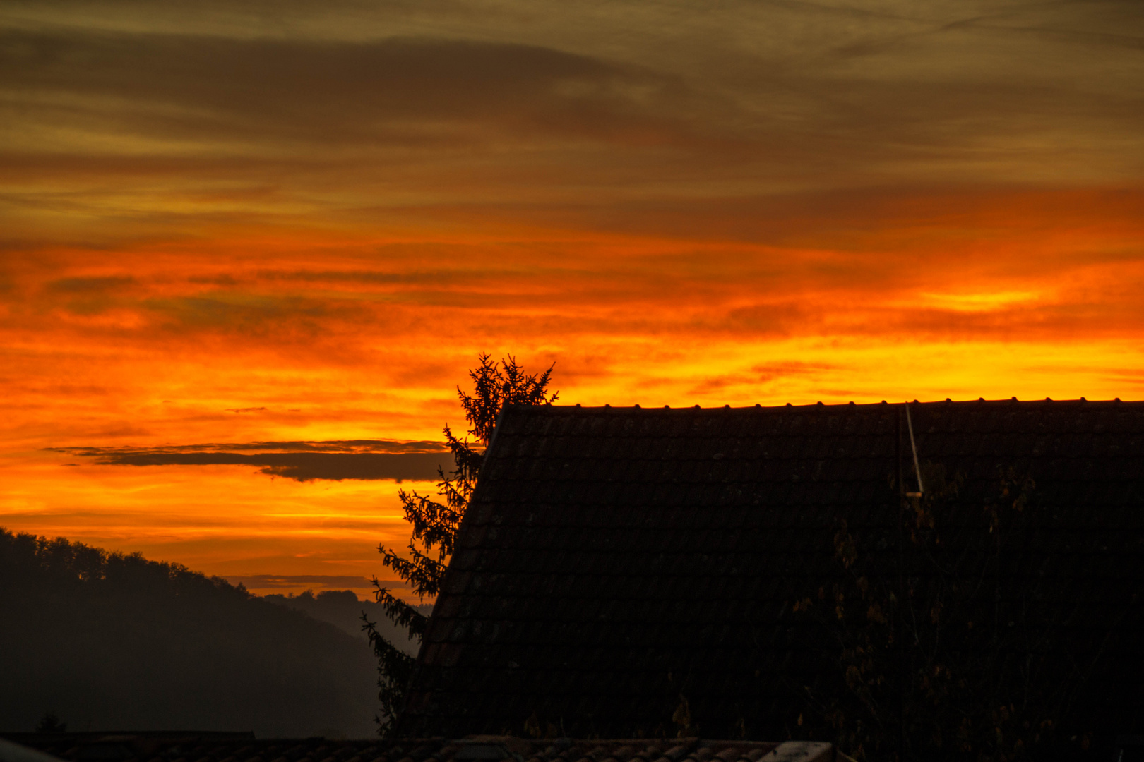 Grandiose Farben beim Sonnenuntergang