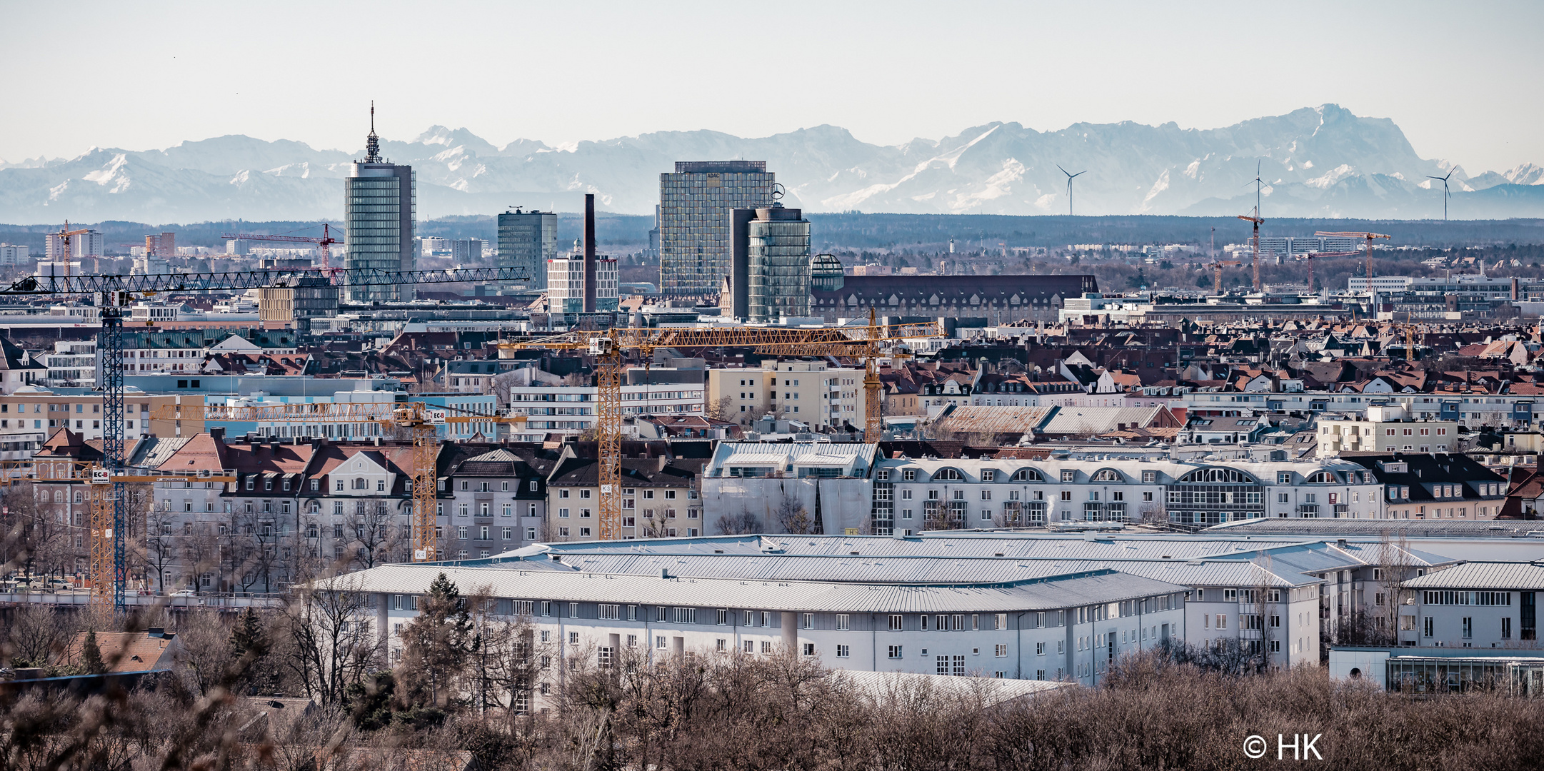 Grandiose Fernsicht auf die Alpen