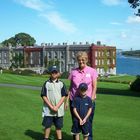 Grandsons visiting Plas Newyedd - Menai Straight.