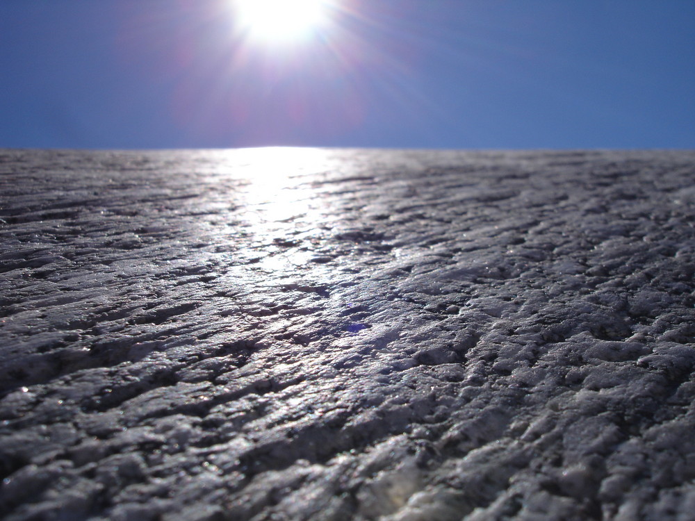 Granit am Rhone-Gletscher....