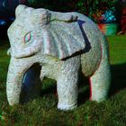 Granitelefant in 3D