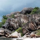 Granitfelsen an der Grand Anse, Insel La Digue