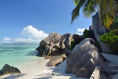 Granitfelsen auf La Digue 