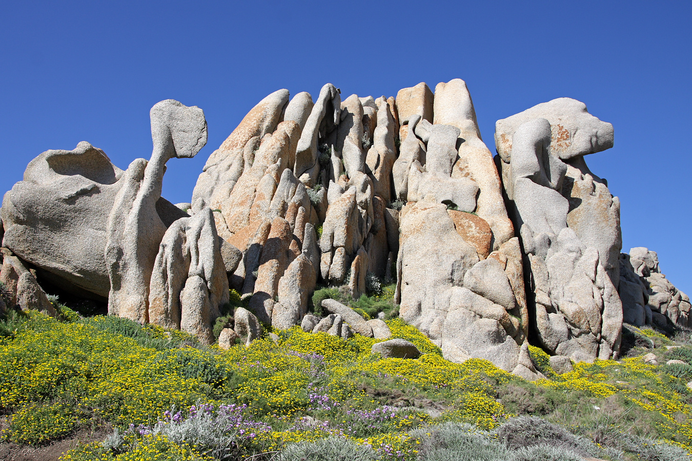 Granitverwitterung am Capo Testa, Sardinien