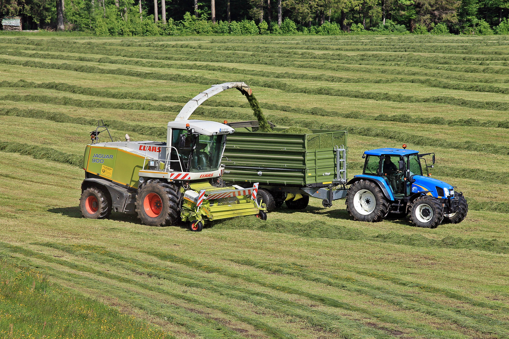 Gras häckseln leicht gemacht | Grasernte 2015 Inzell