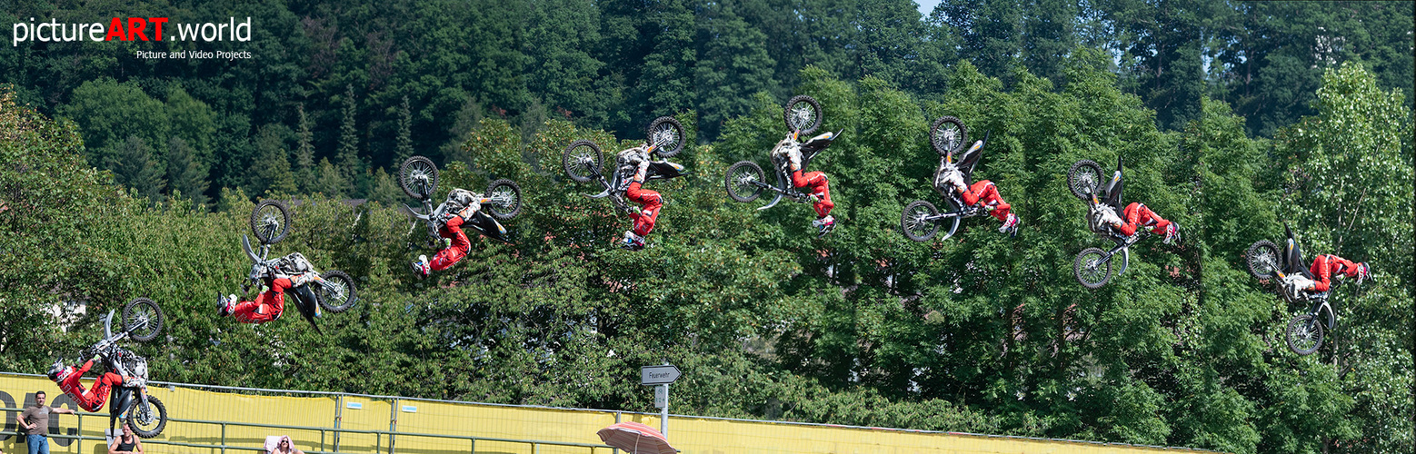 Grasbahnrennen Melsungen Freestyle - Fotomontage