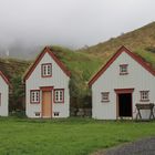 Grassodenhäuser in Laufas auf der Insel Island