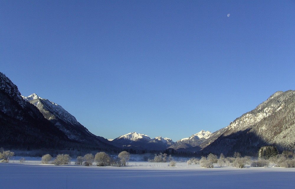 Graswangtal im Winter