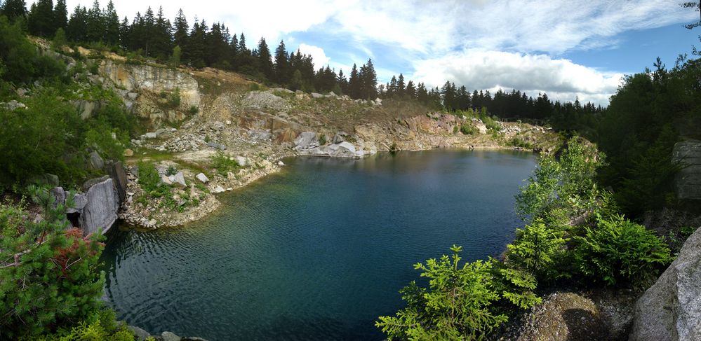 Grasyma-Steinbruch. Waldstein Fichtelgebirge