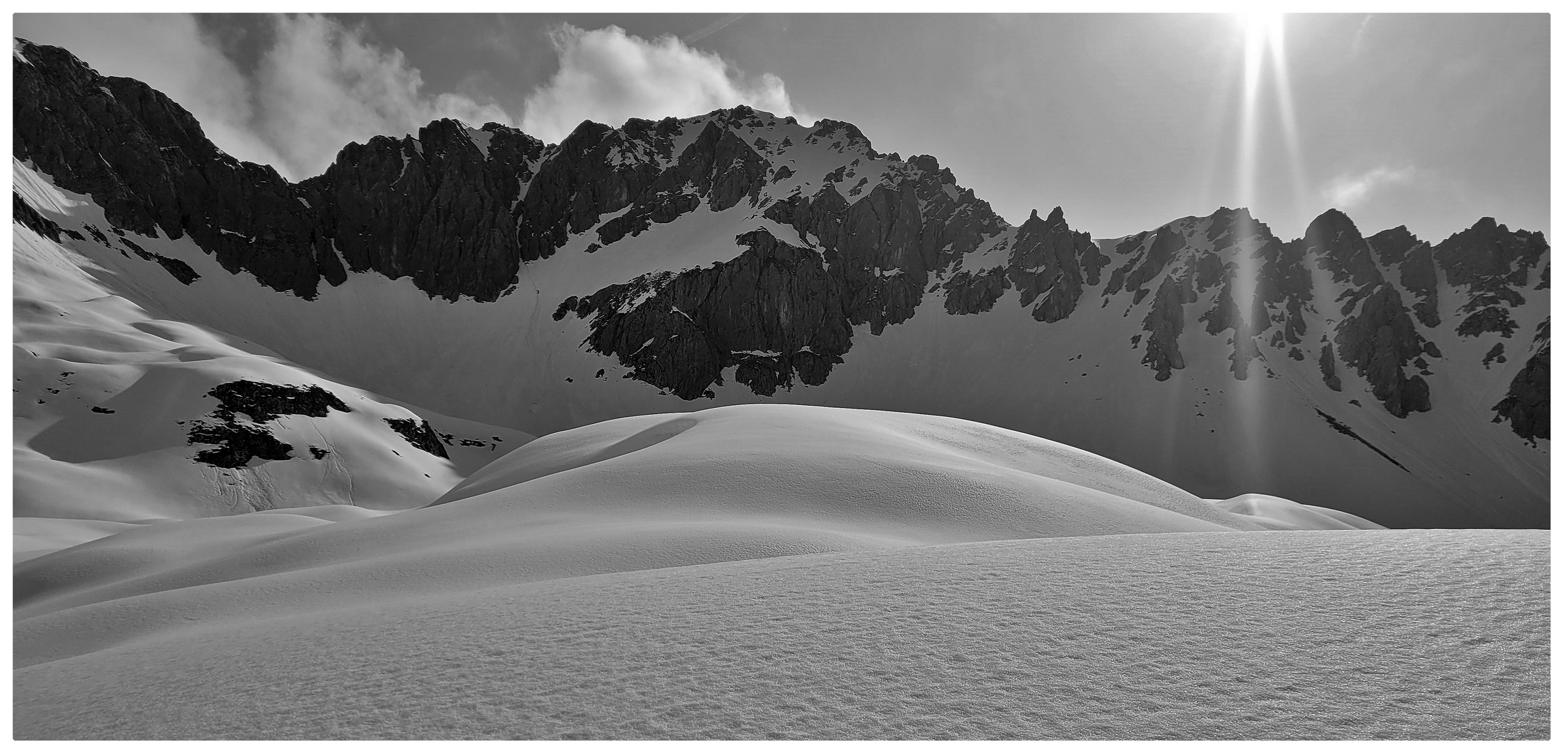 Grate und Schnee