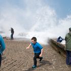 Gratisdusche auf der Mole unterhalb des Monte Igueldo (Donostia)