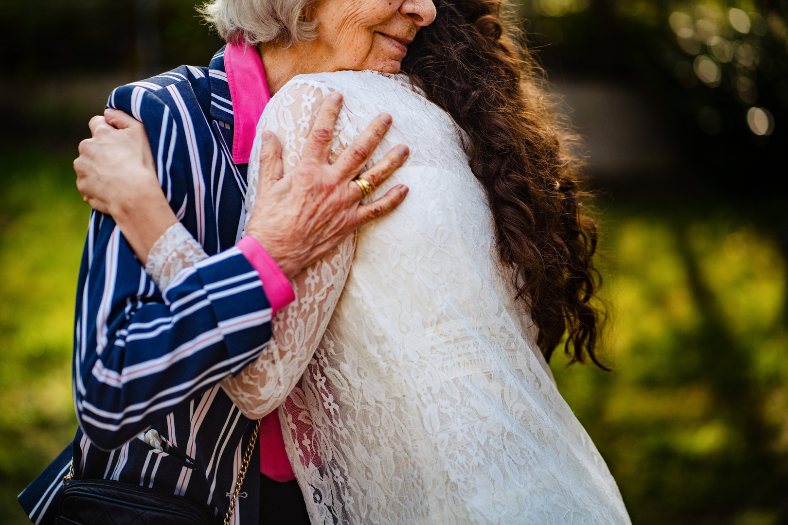 Gratulation des Brautpaares auf einer Hochzeit in Darmstadt