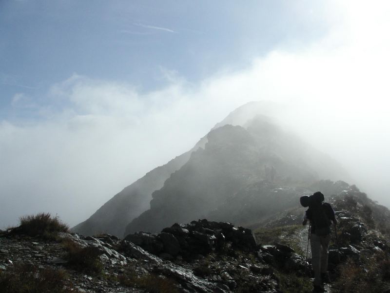 Gratwanderung im Herbst